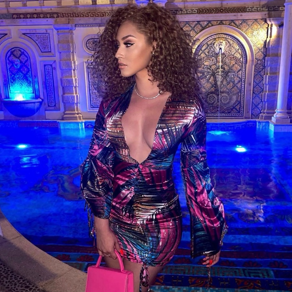 Prettylittlething Multicolor Mini Dress View 2